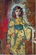 Henri Lebasque Prints Nono in a Japanese Robe oil painting artist
